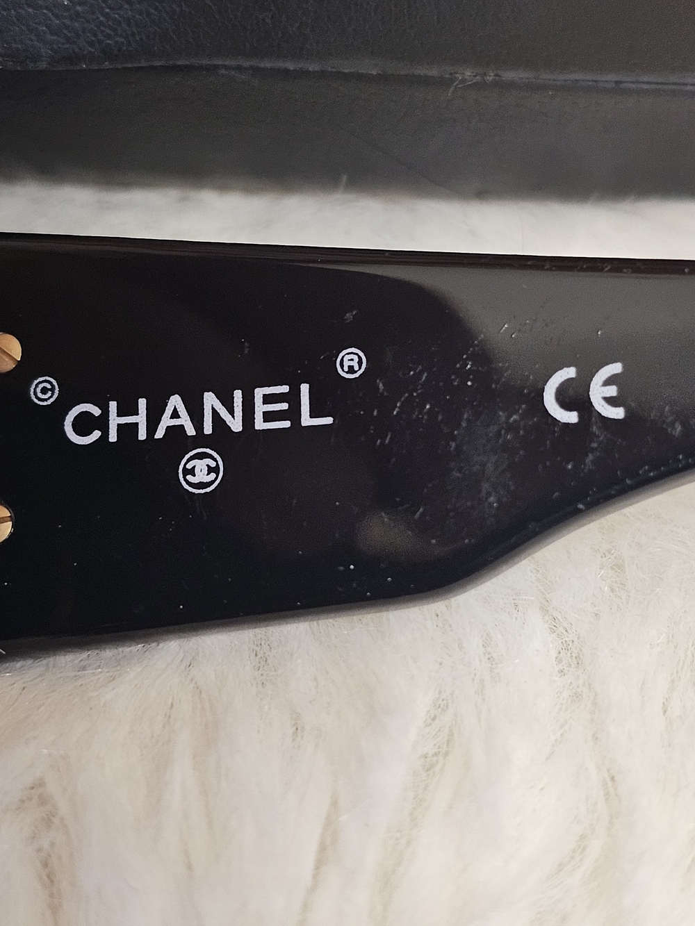 Authentic Vintage 80s Chanel Quilted CC Logo Sunglasses 01450 94305 w/ Case - Picture 4 of 7